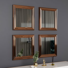 Hanah Home Juego de Espejos Loza - Bronce
